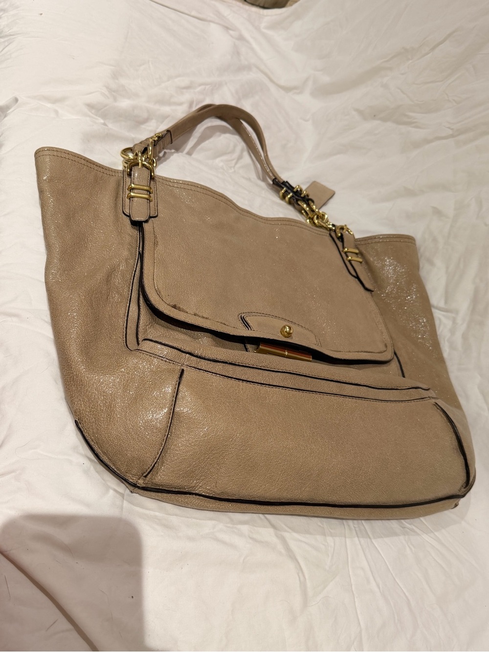 COACH Kristin Pinnacle Leather Large Tote